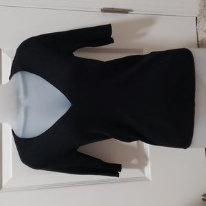 Womens Express M black knit v neck